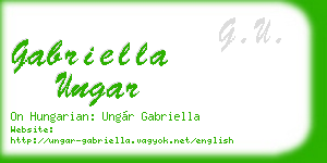 gabriella ungar business card